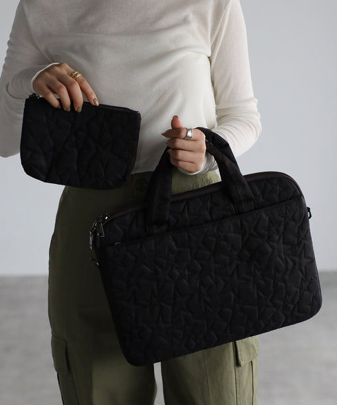 【雑誌掲載】星柄PC ハンドバッグポーチセット 12-1007